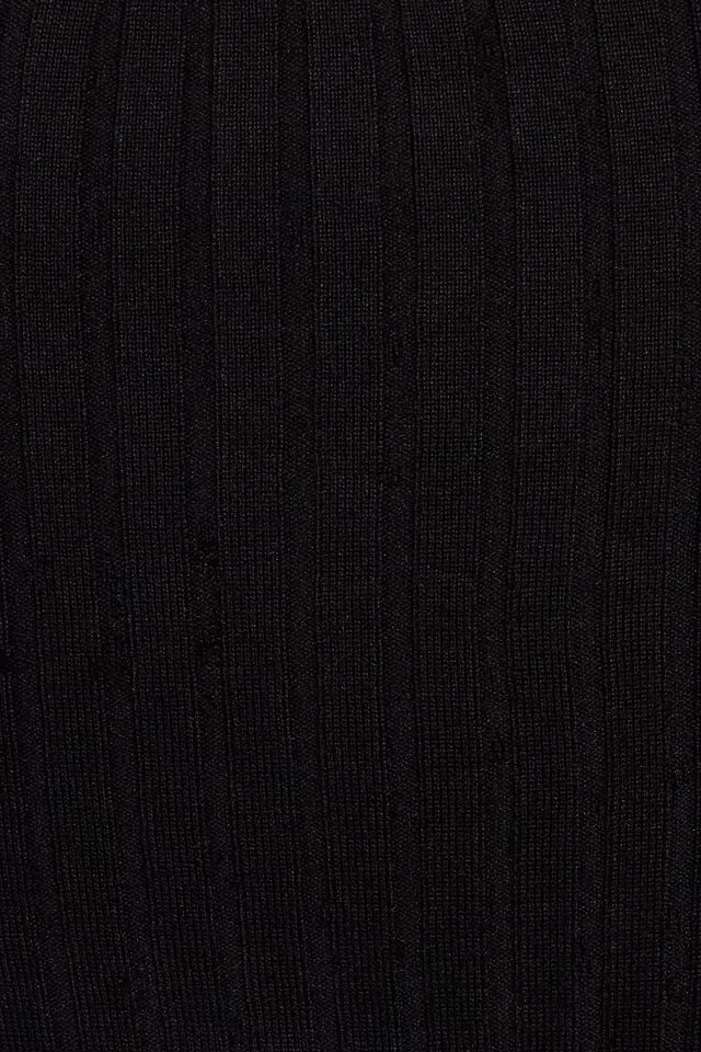 Women Garage Bodycon Boat Neck Sweater Black | A-9182746