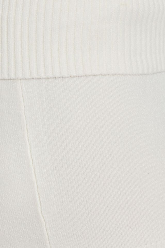 Women Garage Chenille Shorts White | A-0567894