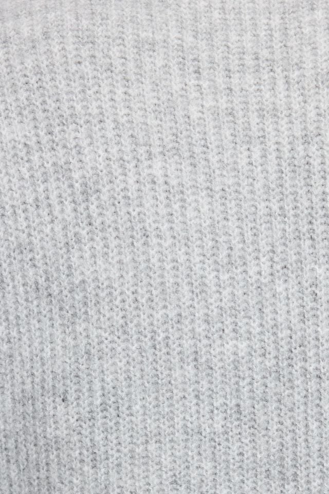 Women Garage Cozy V Neck Sweater Light Grey | A-8620451