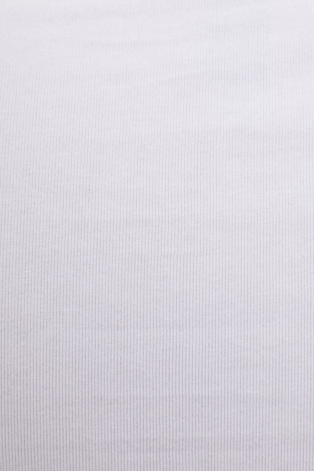 Women Garage Estelle Longline Crewneck T Shirts White | A-9123650