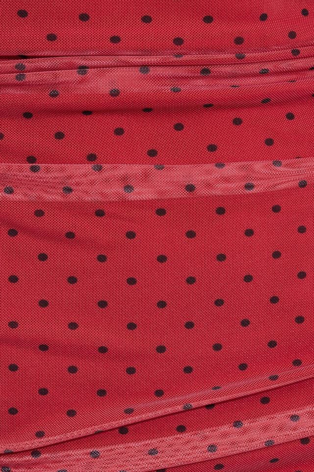 Women Garage Gigi Mesh Mini Dress Red | A-7249081