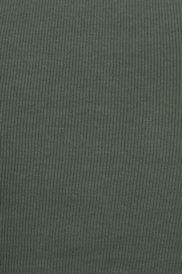 Women Garage High Neck Tank Top Dark Green | A-3451628