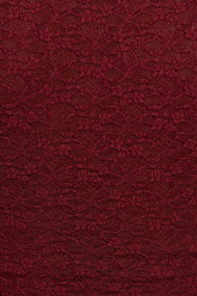 Women Garage Lace Portia Short Sleeve T Shirts Dark Red | A-2643709