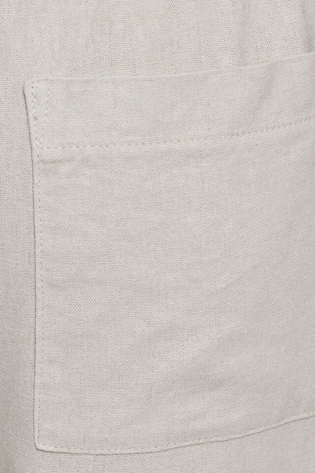 Women Garage Millie Linen Pull-on Pants Silver Beige | A-6132954