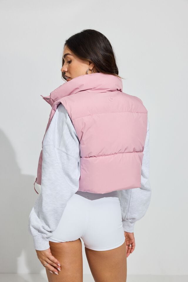 Women Garage Mini 2.0 Puffer Vest Purple | A-9487026
