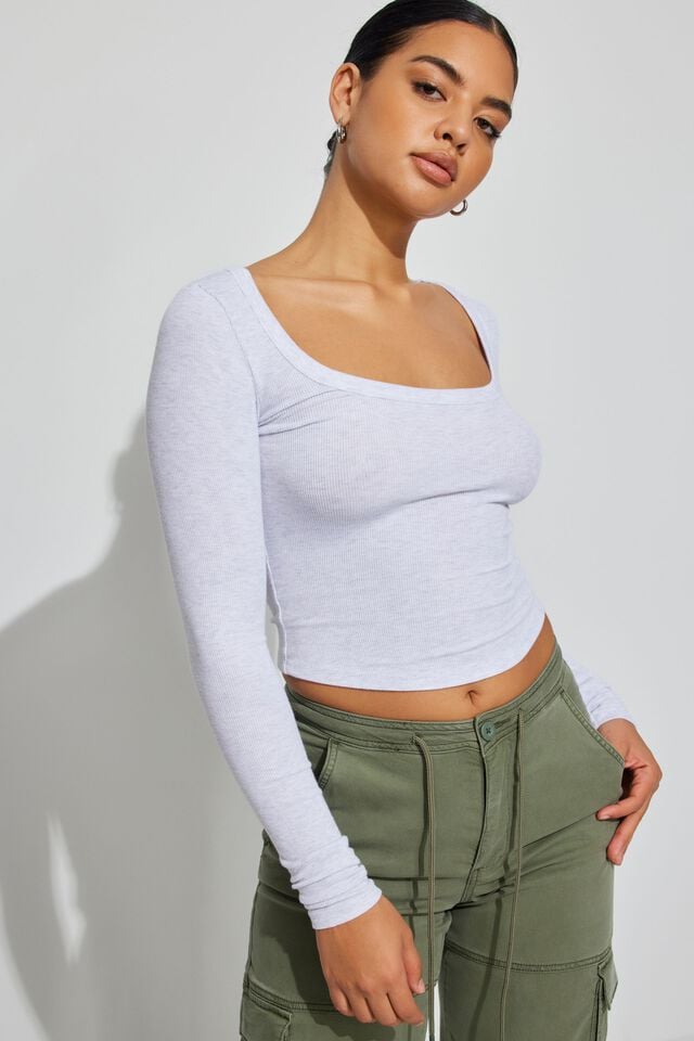 Women Garage Pamela Long Sleeve Grey | A-7401968