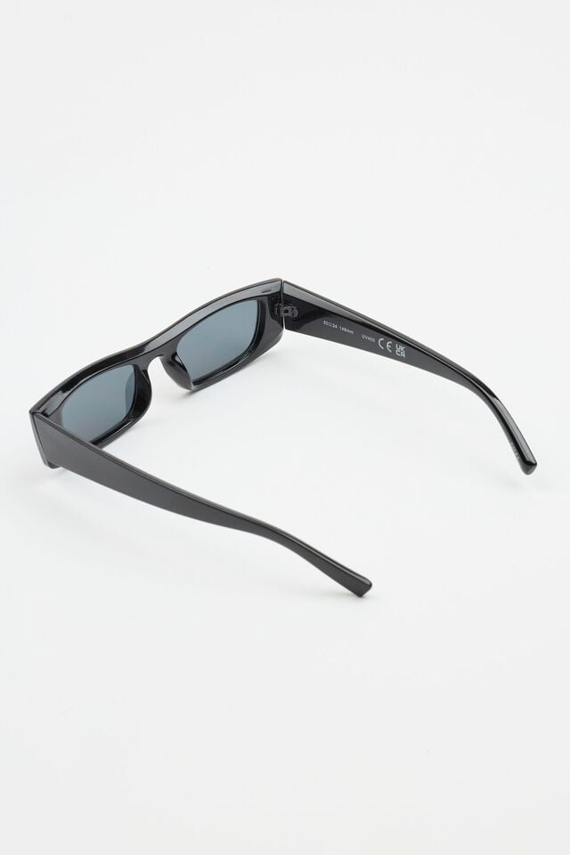 Women Garage Slim 90's Sunglasses Black / Grey | A-7160452