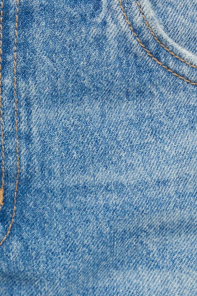 Women Garage Vintage Straight Jeans Blue | A-6210548