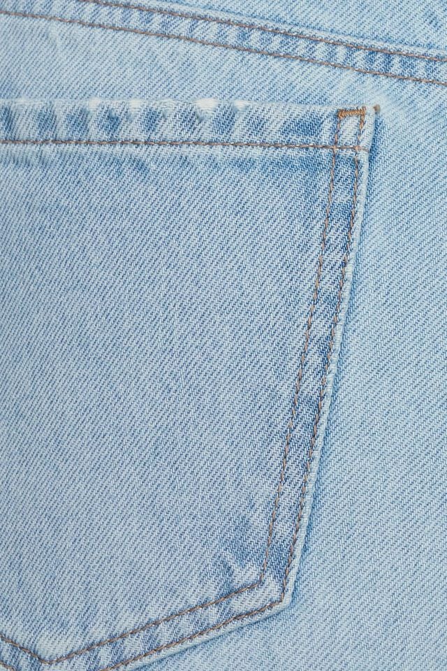 Women Garage Vintage Straight Jeans Blue | A-9537481