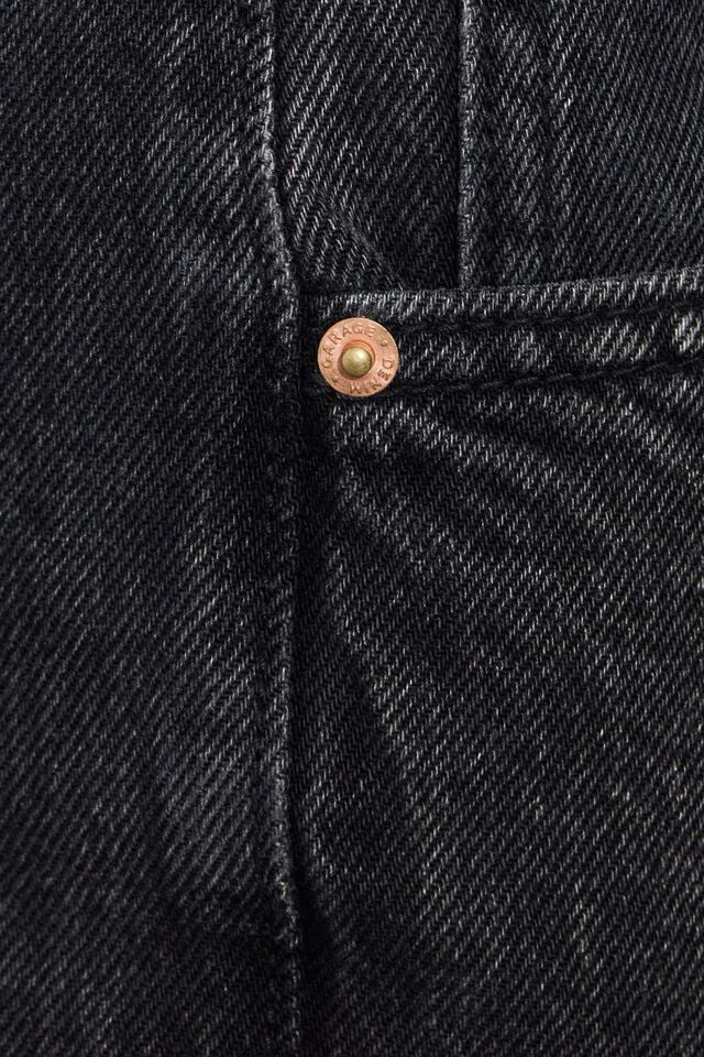 Women Garage Wide Leg Jeans Grey Black | A-7193058